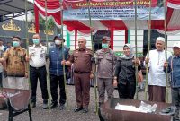Ket. Foto : Kejaksaan Negeri (Kejari) Way Kanan,  Bersama Forkopimda, menggelar  pemusnahan barang bukti tindak pidana umum yang telah mempunyai kekuatan hukum tetap ( Kamis, 29/1/2026 ) 