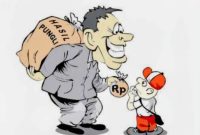 Ket. Foto : Karikatur Pengutipan Uang Yang Dianggap Jumlahnya Fantastis. 