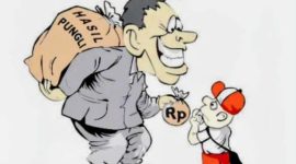 Ket. Foto : Karikatur Pengutipan Uang Yang Dianggap Jumlahnya Fantastis. 