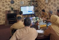 Ket. Foto : Pemerintah Kota (Pemko) Langsa menggelar rapat koordinasi, untuk memaksimalkan kinerja tim pendataan di lapangan