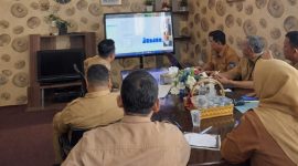 Ket. Foto : Pemerintah Kota (Pemko) Langsa menggelar rapat koordinasi, untuk memaksimalkan kinerja tim pendataan di lapangan