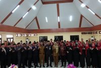 Ket. Foto :Kepala Dinas Pendidikan dan Kebudayaan Provinsi Lampung, Thomas Americo, saat melantik 51 Kepala Sekolah