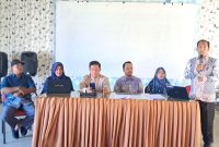 Ket. Foto : Plt. Kepala Dinas Pendidikan dan Kebudayaan Kota Langsa, Bobby Edwin, ST,  saat membuka Sosialisasi SPMB