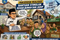 Keterangan Foto : Karikatur Skema Penanganan Pasca Banjir di Kota Langsa. 