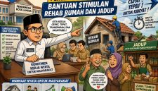 Keterangan Foto : Karikatur Skema Penanganan Pasca Banjir di Kota Langsa. 