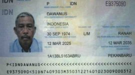 Keterangan foto : Dawanus Mahmud Muhammad (52 tahun), pemegang paspor nomor E9375090 yang beralamat di Ranah RT 01 RW 03, Kabupaten (ist) 

