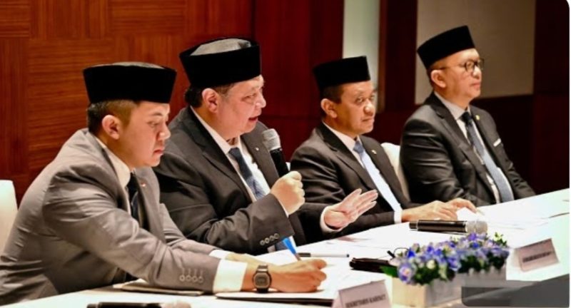Ket. Foto : Menko Perekonomian Airlangga Hartarto. (Foto: YouTube Sekretariat Presiden)
