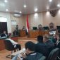 Ket. Foto : Suasana Persidangan Gubernur Riau non aktif Abdul Wahid. 
