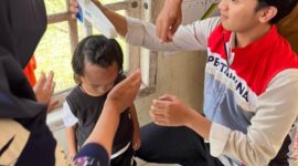 Ket. Foto : kader Posyandu Sekar Melati 1, Desa Rimba Beringin, Kecamatan Tapung Hulu, Kabupaten Kampar. 