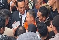 Keterangan Foto: Gubernur Riau Nonaktif, Abdul Wahid, usai mengikuti sidang lanjutan perkara korupsi di Pengadilan Tipikor Pekanbaru, Rabu (22/4/2026).
