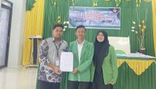 Keterangan foto : Muhammad Taufik Hidayat CPM Usai Terpilih sebagai Ketua Umum DEMA Fakultas Syari'ah IAIN Langsa