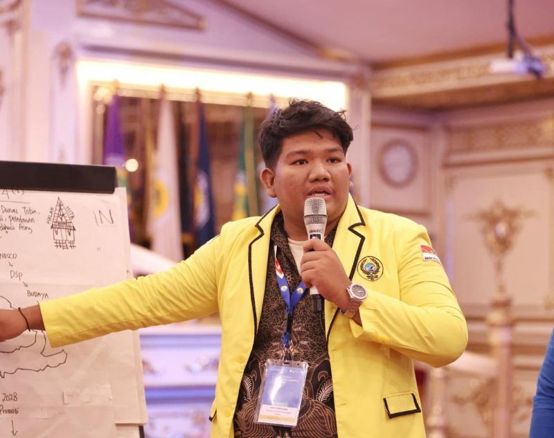 Keterangan foto : Mirza Maulana,  Presiden Mahasiswa Universitas Sains Cut Nyak Dhien (USCND) Kota Langsa. 