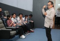 Keterangan foto : Bima Arya Sugiarto, saat menutup Program Magang Kementerian Dalam Negeri (Kemendagri) di Auditorium Bima Arya, Perpustakaan dan Galeri Kota Bogor, Rabu (6/5/2026).
