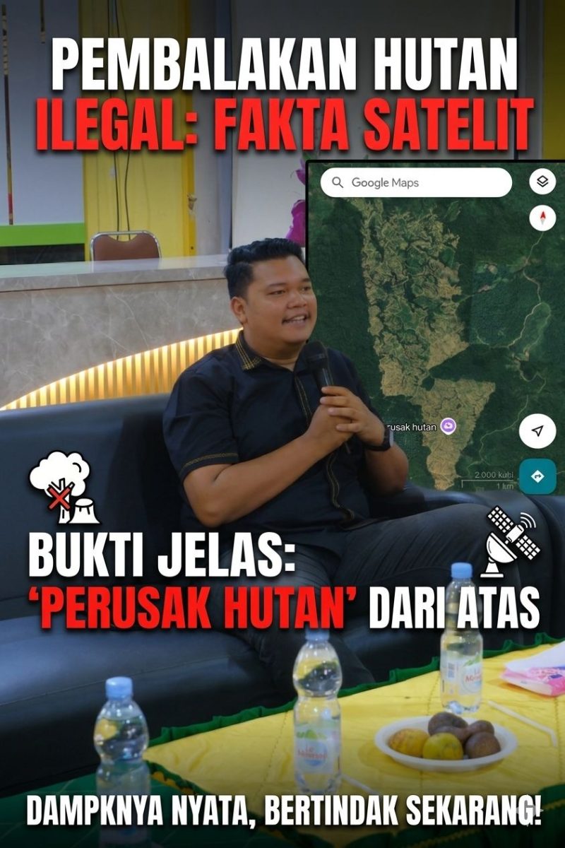 keterangan foto : Wahyu, Pengurus Yayasan Hutan Alam dan Lingkungan Aceh (HAkA)