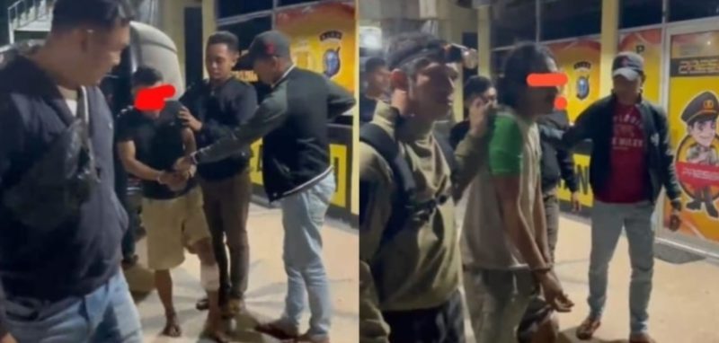 Keterangan foto : Polsek Tapung menangkap dua pelaku pencurian dengan kekerasan (curas)