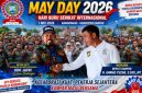 Keterangan foto : Bupati Kampar H. Ahmad Yuzar, S.Sos., MT, berjabat tangan dengan Jafri Koordinator lapangan, mewakili PC.F.SPTI Kampar. sebagai simbol kolaborasi kuat antara pekerja dan pemerintah.