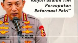 Keterangan foto : Kapolri Jenderal Pol Drs. Listyo Sigit Prabowo, M.Si., saat menyampaikan komitmen Polri untuk terus berbenah dan meningkatkan pelayanan kepada masyarakat. (ist/2026)