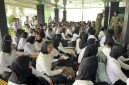 Keterangan foto : Seleksi Calon Bintara (Caba) Korps Wanita Angkatan Darat (Kowad) tahun 2026. Kegiatan berlangsung di Panda Kodam XIX/TT.
