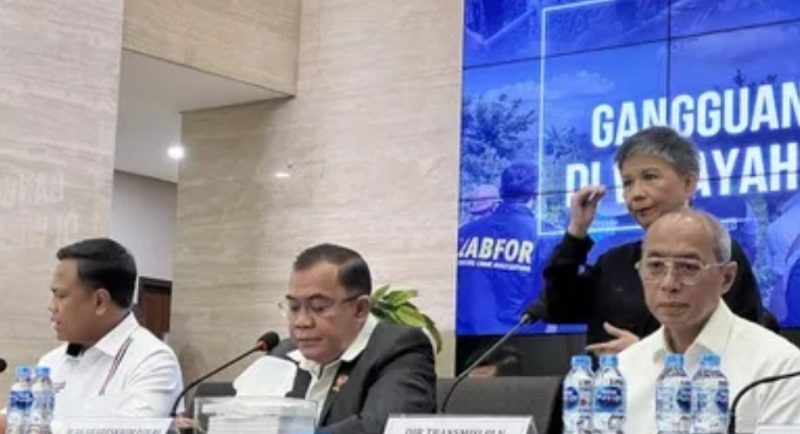 keterangan foto : Konferensi pers Bareskrim Polri dengan PLN mengenai pengusutan penyebab blackout Sumatra. (Foto : tirrot.id) 