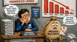 Keterangan foto : Karikatur kinerja Kepala Dinas Kominfo Kota Langsa. 
