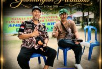Keterangan Foto : Panitia Pelaksana Polmer SF Sinaga (topi hijau) 