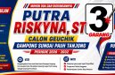 Keterangan foto : Benner program yang akan di laksanakan Putra Riskyna, Calon Geuchik (Pilchiksung) Gampong Sungai Pauh Tanjung, Kecamatan Langsa Barat,