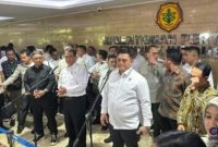 Keterangan Foto: Menteri Pertanian Amran Sulaiman saat memberikan keterangan pers di kantornya, Jakarta.