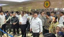 Keterangan Foto: Menteri Pertanian Amran Sulaiman saat memberikan keterangan pers di kantornya, Jakarta.