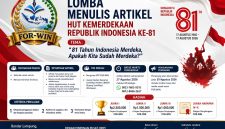 Keterangan foto: Tangkapan layar pengumuman lomba menulis artikel