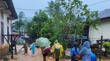 Keterangan foto: Lokasi banjir di Kecamatan Tukka, Kabupaten Tapanuli Tengah.