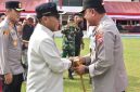 Keterangan Foto: Bupati Tapanuli Tengah bersama Wabup menyambut kunjungan kerja Kapolda Sumut, Irjen Pol Whisnu Hermawan Februanto, SIK, MH.