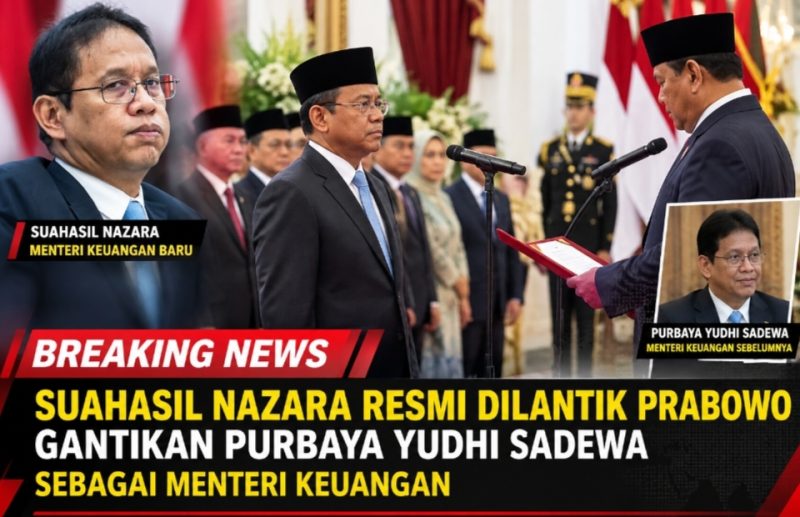 Keterangan foto: Presiden Prabowo Subianto melantik Suahasil Nazara sebagai Menteri Keuangan.(dok.ist) 