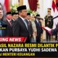 Keterangan foto: Presiden Prabowo Subianto melantik Suahasil Nazara sebagai Menteri Keuangan.(dok.ist) 