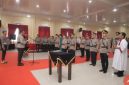 Keterangan foto: Kapolres Kampar AKBP Boby Putra Ramadhan Sebayang memimpin serah terima jabatan strategis di lingkungan Polres Kampar.