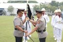 Keterangan foto : Serah Terima kepemimpinan Polda Riau dari Herry Heryawan kepada Arman Achdiat sebagai Kapolda Riau yang baru.